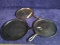 Collection 3 Cast Iron Griddle Frying Pans