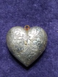 Silvertone Heart Pendant