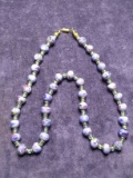 Cloisonne Purple Beaded Necklace