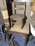 Vintage Child's Desk and Chair