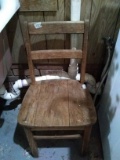 Vintage Oak Child's Chair