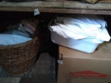 Cabinet Clean Out-Laundry Basket, Chemicals, Towels, Dish pans-MUST TAKE ALL-NO SHIPPING-PICK UP ONL