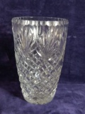 Lead Crystal Vase with Wafer Detail