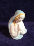 Antique Hand painted Planter -Mother Mary