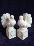 Pair Ceramic Dove Figurines