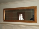 Decorative Framed Double Beveled Mantlepiece Mirror
