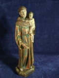 Paper Mache Figure-St Francis with Child
