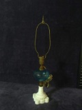 Antique Ice Blue Marble Base Lamp