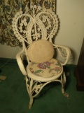 Vintage Wicker Side Chair