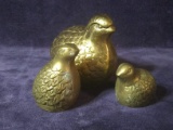 Collection 3 Brass Porterage Birds