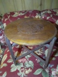 Custom Wooden & Carved Folding Table