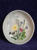 Artisan Pottery Bowl Salt Marsh Pottery -Meadow Flowers