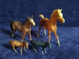 Collection 4 Toy Horses