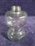 Vintage Glass Oil Lamp Base