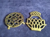 Pair Brass Trivets - Baldwin and Balo International