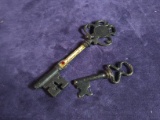 Collection 2 Novelty Metal Skeleton Keys