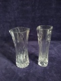Pair Lead Crystal Vases