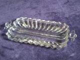 Vintage Glass Divided Relish Tray