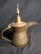 Vintage Brass Etched Oil Pitcher