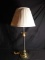 Contemporary Brass and Chrome Table Lamp