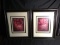 Pair Contemporary Framed Prints-Flowers
