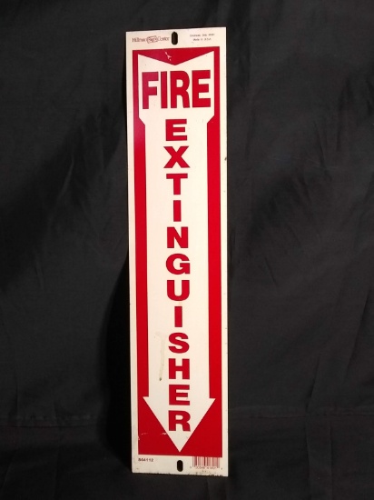 Metal Fire Extinguisher Sign