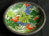 Pewter Lined Porcelain Bowl