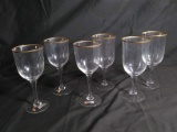 Collection 6 Noritake Gold Rim Stems