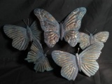 Contemporary Metal Butterfly Wall Plaque