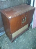 Antique Stereo Phonograph in Mahogany Cabinet