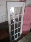 Vintage Wooden French Door