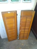 Pair  Wooden Folding Shutters