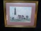 Framed and matted Print Lighthouse 9x11