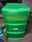 BL-Sterilite 3 Drawer Green Storage Container with Crafting Supplies