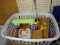 BL-Children's Toy Wagon, Wooden Train Set with Basket