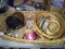 BL-Wooden Beads, Metal Buckets, Coin Wrappers with Split Oak Basket
