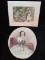 Collection of 2 Prints, Marketplace and Victorian Lady