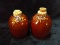 Hull Brown Glazed Salt and Pepper Shakers