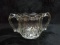 Crystal Double HAndled Open Sugar