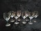 Collection of 8 Swirled Stemmed Wine Glasses
