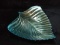 Contemporary Mirrored Glass Leaf Bowl