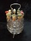 Glass Spice Jar with Metal Display Carousel