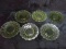 Collection 6 Olive Green MCM Dessert Plates