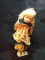 Porcelain Doll with Tapestry Dress