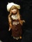 Porcelain Doll with Prairie Dress