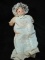 Porcelain Head Baby Doll with Blue Dress