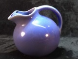 Vintage Blue USA Pottery Pitcher