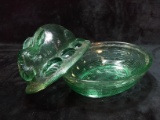 Contemporary Glass Bunny and Egg on Nest