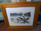 BL-Framed and Matted Print-Ducks in the Pond 788/850