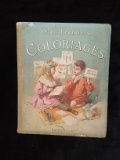 Antique Children's Book, 18xx, Mes Premiers Coloriages, French